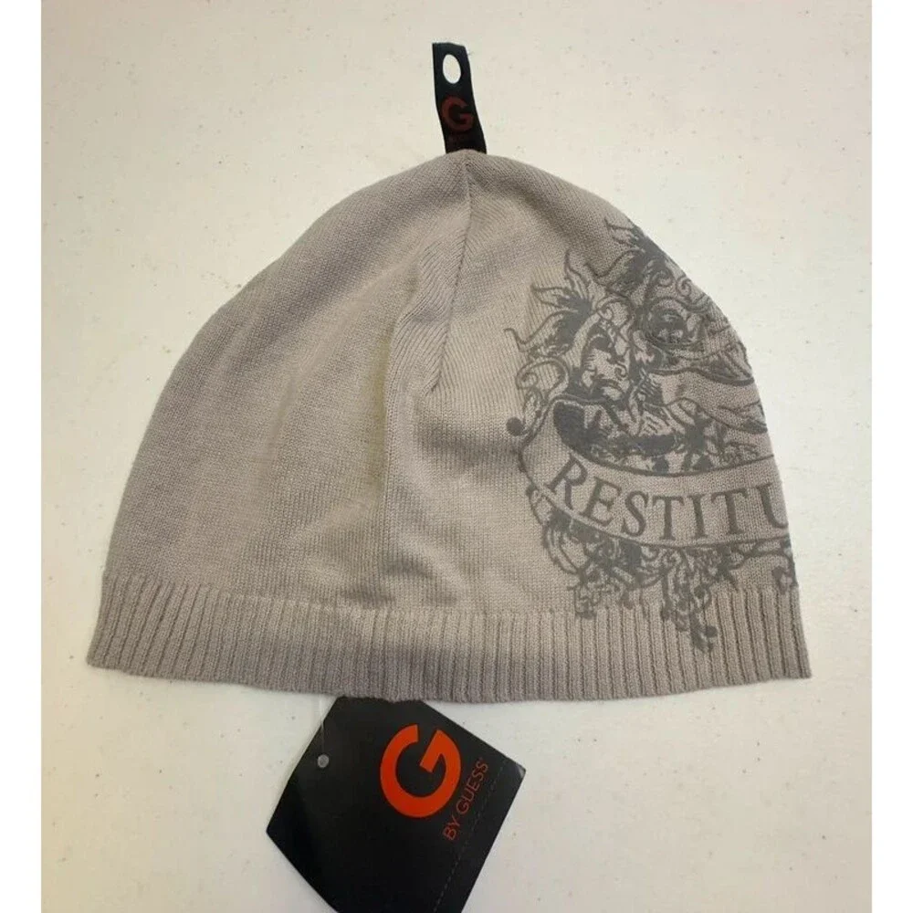 Vintage G By Guess Unisex Scull Cap Beanie One Size New